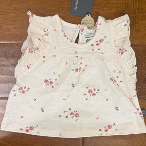 NWT Size 3-6 months modern moments Organic Cotton Floral Top